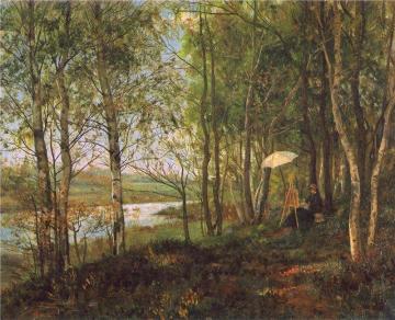 Landscape at Cernay-la-Ville Artwork by Kitty Kielland