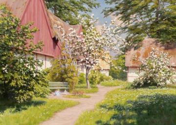 Under the apple tree Artwork by Johan Krouthén