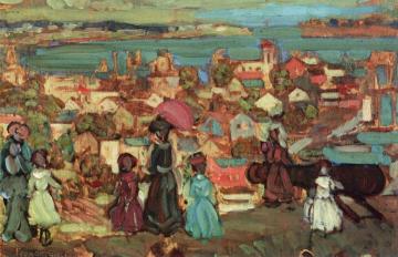 Village by the Sea Artwork by Maurice Prendergast
