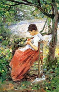 The Layette Artwork by Theodore Robinson