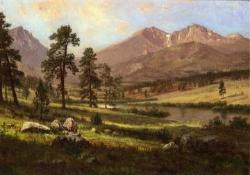 Long's Peak, Estes Park, Colorado Artwork by Albert Bierstadt