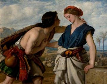 The Meeting Of Jacob And Rachel Artwork by William Dyce