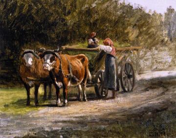 A Bavarian Team Artwork by Charles Henry Miller