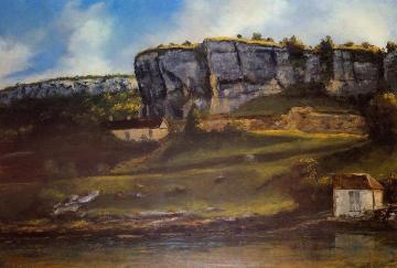 Landscape of the Ornans Region Artwork by Gustave Courbet