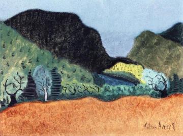 Trees And Hills Artwork by Milton Avery