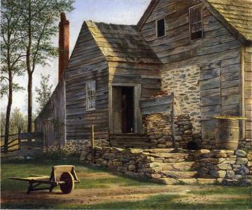 Long Island Homestead Artwork by William M. Davis