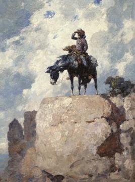 Navajo Scout Artwork by William Robinson Leigh
