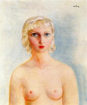 Nude Bust Artwork by Moise Kisling