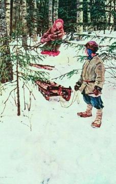 Winter Artwork by Nikolai Petrovich Bogdanov-belsky