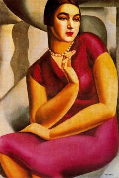 Portrait de la duchesse de Valmy Artwork by Tamara De Lempicka