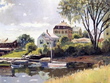 Gaspé Point From The Harbor Artwork by William Mcgregor Paxton