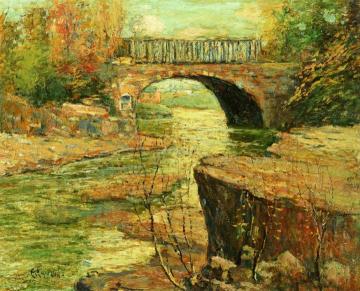 Aqueduct At Little Falls, New Jersey Artwork by Ernest Lawson