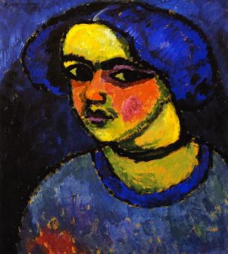 The Black Eyes Artwork by Alexej Jawlensky