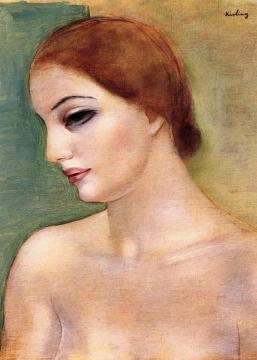 Blond Head Artwork by Moise Kisling