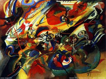 Sketch for compo 7 Artwork by Wassily Kandinsky
