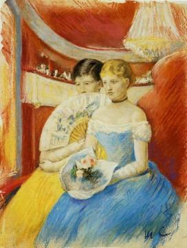 Women in a Loge Artwork by Mary Cassatt