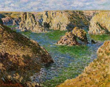 Port Donnant, Belle Ile Artwork by Claude Oscar Monet