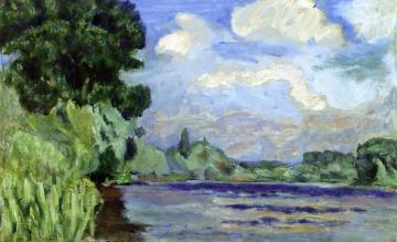The Seine at Vernon Artwork by Pierre Bonnard
