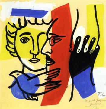 Design for a Scarf Artwork by Fernand Léger