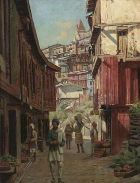 Market Day Artwork by Frederick Goodall