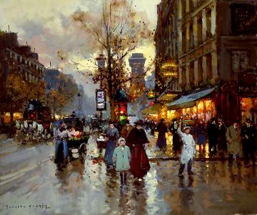 Porte St. Denis Artwork by Edouard Léon Cortes
