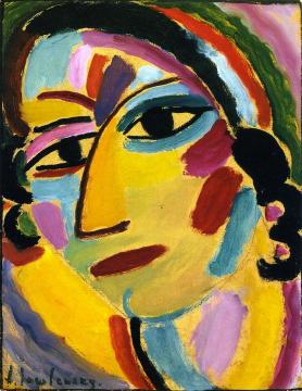 Mystical Head: Galka Artwork by Alexej Jawlensky