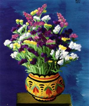Flowers Artwork by Moise Kisling