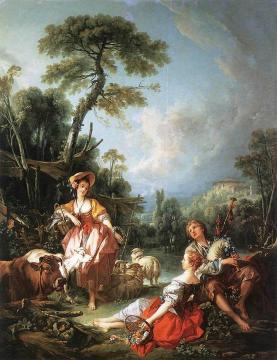 Un Été pastoral Artwork by Francois Boucher