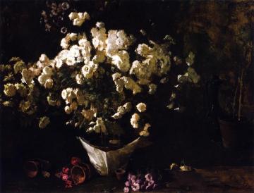 Still Life of Chrysanthemums Artwork by Emil Carlsen