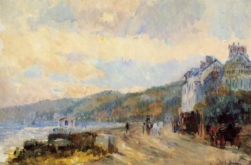 The Seine at Croisset, near Rouen Artwork by Albert Lebourg