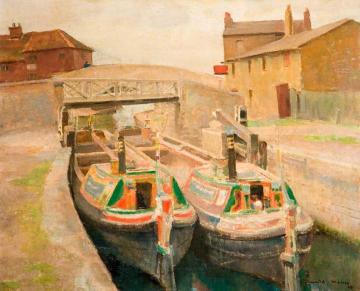 Barges Artwork by Arnold Mason