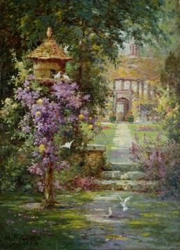 The Dove-cote Artwork by Alfred Fontville de Breanski