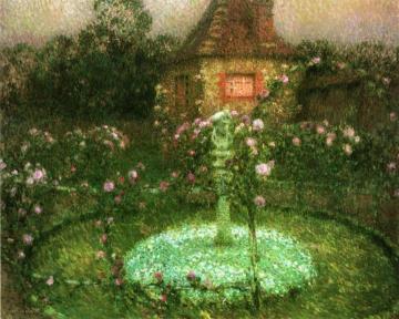 Le Pavillon Artwork by Henri Le Sidaner