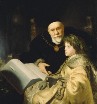 Prince Charles Louis of the Palatinate with his Tutor Wolrad von Plessen Artwork by Jan Lievens