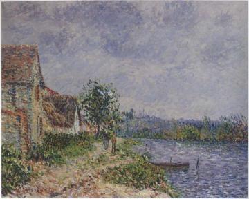 The Seine at Porte-Joie Artwork by Gustave Loiseau