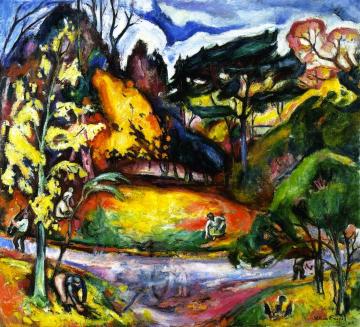 Autumn Landscape, La Côte De Grâce Artwork by Emile-othon Friesz