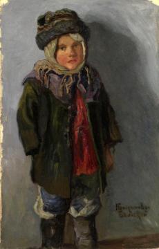 Peasant Boy Artwork by Nikolai Petrovich Bogdanov-belsky