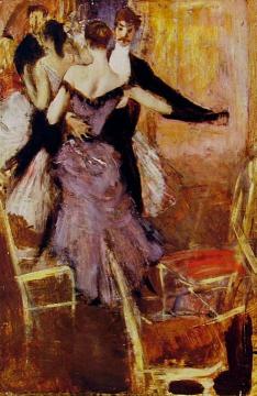 Ballerina in Mauve Artwork by Giovanni Boldini