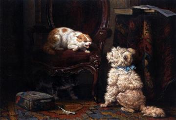 The Uninvited Guest Artwork by Henriette Ronner-Knip