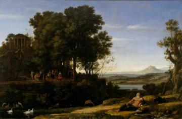 Landscape with Apollo and the Muses Artwork by Claude Lorrain