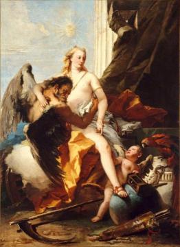 Time Unveiling Truth Artwork by Giovanni Battista Tiepolo