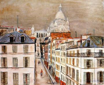 Rue Chappe In Montmartre Artwork by Maurice Utrillo
