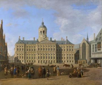 The Town Hall on the Dam in Amsterdam Artwork by Gerrit Adriaenszoon Berckheyde
