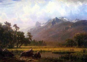The Sierras near Lake Tahoe, California Artwork by Albert Bierstadt