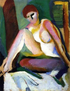 Modernist Seated Nude Artwork by Arthur B. Carles