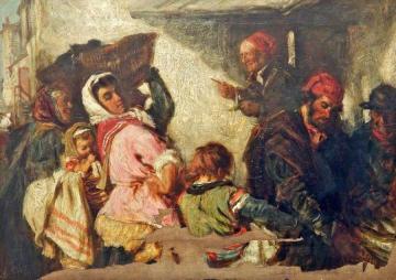 Fish Auction at Newhaven Artwork by Keeley Halswelle