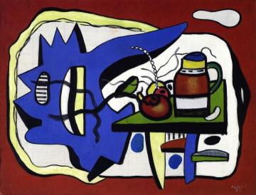 Composition with Vase Artwork by Fernand Léger