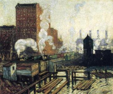 Riverside Drive and Seventy-second Street Artwork by Richard Haley Lever