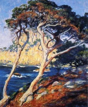 Point Lobos Trees Artwork by Guy Orlando Rose