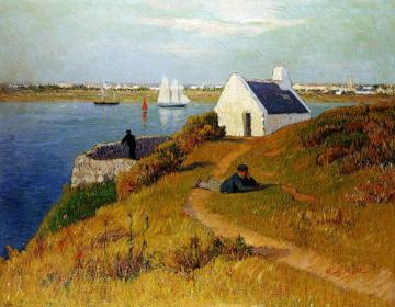 Lorient Harbor Artwork by Henry Moret